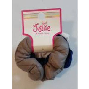Justice 3 Piece Hair Twisters. Gray/White/Blue. New!